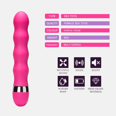 WAKEWAY Multispeed G Spot Vagina Vibrator Clitoris Butt Plug Anal Erotic Goods Products Sex Toys for Woman Men  Female Dildo