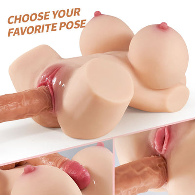 vagina Anus and Breast Sex 3 IN 1 Pleasure Sex Doll ประดิษฐ์ช่องคลอด Anus เซ็กซี่เซ็กซ์ทอยหน้าอกตุ๊กตาผู้ชาย18 + ครึ่งตุ๊กตายางสำหรับชายสำเร็จความใคร่อวัยวะเพศชาย Exerciser Dult ของเล่น