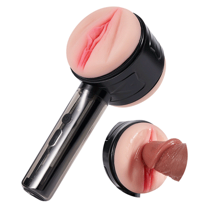 Vibration 2 in 1 Handheld Masturbator หมกมุ่นอัตโนมัติของเล่นความอดทนสําหรับ Man เครื่องรีดนมชายเพศความใคร่ด้วยตนเอง 18 Eilik หุ่นยนต์ 10 โหมดดูดสูญญากาศ