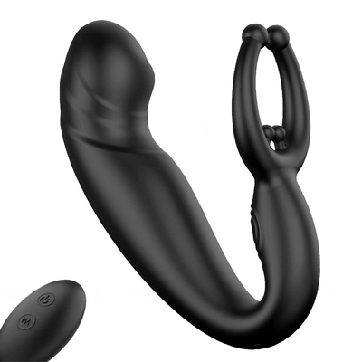 Massage Prostate Massager Sex Toys Prostate Massager Vibrator Sex Toys for Men, Vibrating Butt Plug with Powerful Vibrations Adult for Advanced Player Anal Plug Vibrator Double Sensation Anal Vibrating Training with 10 Frequency Vibration Modes, Ultimate