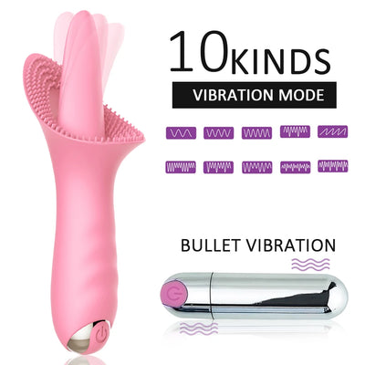 SEX TOYS เครื่องสั่นสำหรับผู้หญิงเครื่องนวดหัวนมทวารแบบสั่น10สปีดเครื่องสั่นสำหรับคลิตอริสจีสปอตเซ็กซ์ทอย