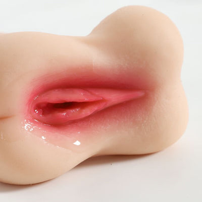 2 in 1 Design Realistic Dildo Pocket Pussy Tight Channels Soft Realistic Dildo for Women Men (Pussy Styles)