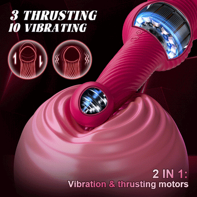 Knot Monster 3 Thrusting 10 Vibrating เครื่องร่วมเพศปืนนวดพังผืดของเล่นทางเพศสำหรับเร้าอารมณ์ความรักดิลโด้เครื่องสั่นอวัยวะเพศชายชายชายชายหญิงเครื่องสำเร็จความใคร่ด้วยตนเอง