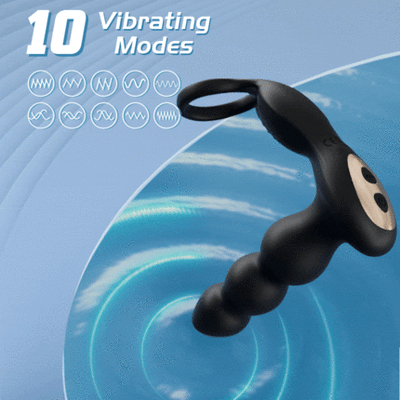 Prostate Massager Vibrator with 10 Flapping & Vibration Settings, Remote Control Anal Plug Anal Vibrator Sex Toys for Men, Anal Sex Toys Vibrators
