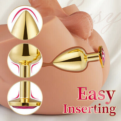 NEW Small Metal Butt Plug Dildo for Beginner Women Men Intimate Goods Strapon Anal Toys Sex Accessories Anal Beads Training 18+