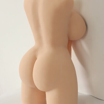 Sex Doll Shemale Torso with Realistic Dildo Breasts and Anal Sex, Transsexual Sex Doll Adult Love Doll for Men Women Couple Unisex Wheat