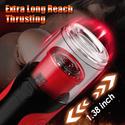 Thrusting Rotating Masturbator Cup ถ้วยจิ๋มกระป๋องอัตโนมัติสำหรับผู้ใหญ่ถ้วยเครื่องสำเร็จความใคร่ด้วยตัวเองเครื่องดูดคอลึก