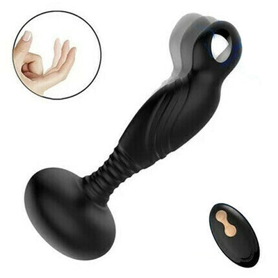 Vibration Anal Plug Safety Silicone Butt Plug Female Masturbation Tool Prostate Massager Erotic Sex Toys for Couple