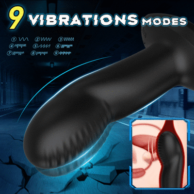 Vibrating Wiggling Prostate Massager Wireless Remote Control Electric Shock Prostate Massager Gay Sex Toys Anal Plug Butt Plug Vibrator with Ring Anal Toy for Men