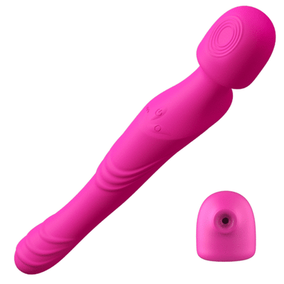 Burning Ardor 5 IN 1 Sucking Tapping Thrusting Rotating G-Spot Dildo Vibrator for Women Couple