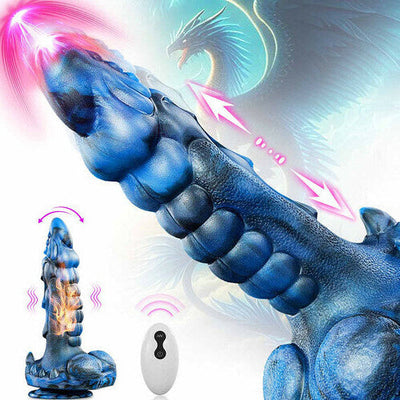 8 Thrusting Vibrating Swing Heating Huge Dildo with Suction ซิลิโคนลูกปัด Sucker สีแดงขนาดใหญ่ Knot สุนัข Dildo เซ็กซ์ทอยสำหรับผู้หญิงผู้ชาย Unisex เร้าอารมณ์ผลิตภัณฑ์ Butt Plug