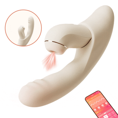 4 IN 1 APP Control Thrusting Sucking Heating G-spot Vibrators Detachable Stimulator