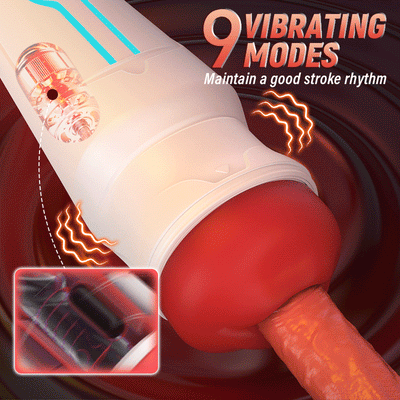 Automatic Male Masturbator Sex Toys for Men, Sucking & High-Speed Thrusting & Vibration & Heating Masturbation, Electric Pocket Pussy Stroker with LCD Display Penis Pump, Adult Toy Sex Blowjob Machine