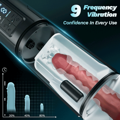 Iron Man 9 Vibration &amp; Sucking Automatic Blowjob Male Stroker