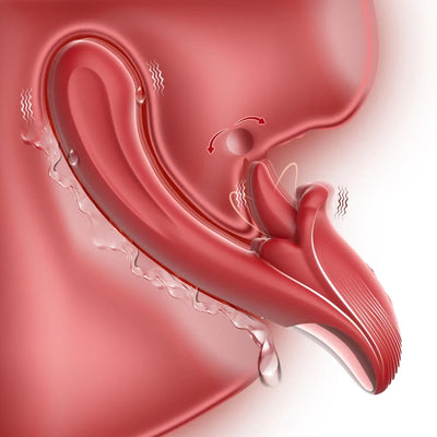 SEX TOYS 2in1 Dual Stimulation Vibrator สําหรับผู้หญิงที่มีประสิทธิภาพ Tonguing, หญิง Clitoris Clit Tonguing G-spot Vibrating, ของเล่นสําหรับผู้ใหญ่