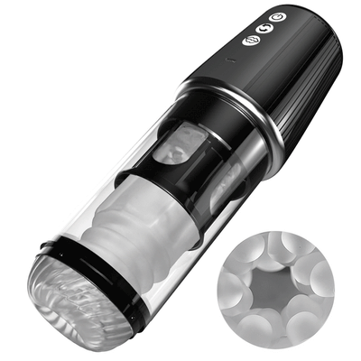 Rotating Sucking Enjoy Inflation &amp; Twist Massage Fun Masturbation Stroker อัตโนมัติMasturbatorคัพเครื่องลูกสูบไฟฟ้าหมุนSuckerชายอมควยช่องคลอดDildoจริงOral Vibratorเพศของเล่นสําหรับผู้ชาย