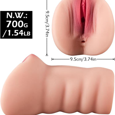 Triple Pocket Male Masturbator Toy – Ultimate Pocket Pussy for Men, Soft & Pleasurable, Easy to Carry, Unique Softness, Adult Sex Toy for Men