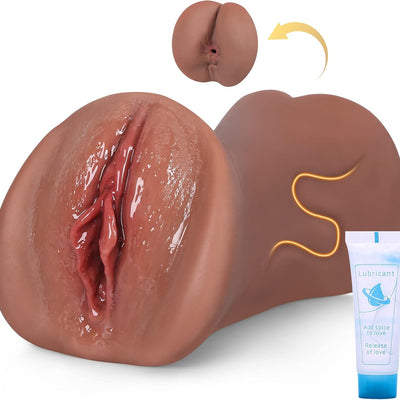 Pocket Pussy Sex Toys for Men - 7.5" Depth Realistic Sex Dolls for Men with Ultra Soft Fleshy Vagina Anus Stroker, Male Masturbators Stroking Toys for Men's Sex, Mens Penis Training Adult Sex Toys