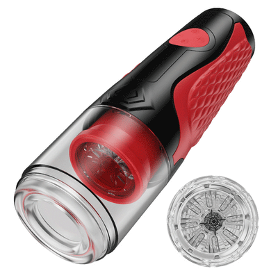 Thrusting Rotating Masturbator Cup ถ้วยจิ๋มกระป๋องอัตโนมัติสำหรับผู้ใหญ่ถ้วยเครื่องสำเร็จความใคร่ด้วยตัวเองเครื่องดูดคอลึก