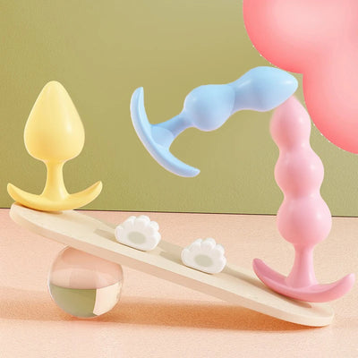 SEX TOYSนุ่ม Anal Dildo Butt เสียบต่อมลูกหมากนวดผู้ใหญ่เกย์ Phalluses Anal Plug ลูกปัด G-spot เพศเร้าอารมณ์ของเล่นสําหรับผู้ชายผู้หญิงผลิตภัณฑ์
