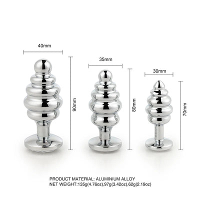 SEX TOYS โลหะ Anal Plug สแตนเลส Butt ปลั๊กเครื่องประดับคริสตัล Anus Plug ผู้ใหญ่เพศของเล่นสําหรับผู้ชายผู้หญิงเกย์ผู้ใหญ่เกม