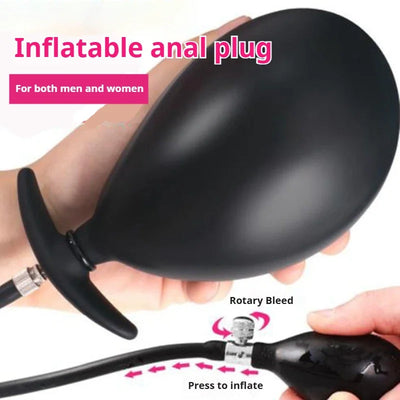 Sex toys Body-Safe ซิลิโคนขยาย Inflatable Anal Plug สําหรับผู้ชายผู้หญิงกันน้ํา,BUTT Plug Prostate Massager ของเล่นสําหรับผู้ใหญ่เกย์ Anal Toy