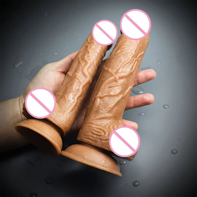 sex toys Thailand สมจริง Dildo สำหรับผู้หญิงดูดถ้วยนุ่มผิวอวัยวะเพศชายของเล่นเซ็กซี่หญิง Masturbator ช่องคลอด Anal ของเล่นสำหรับผู้ใหญ่18 +