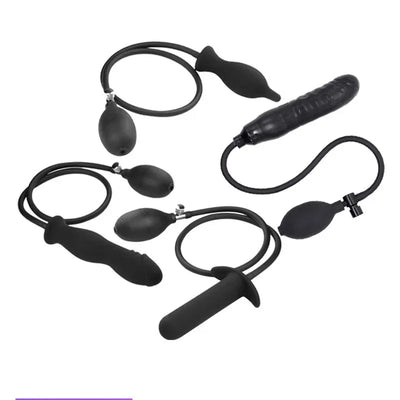 anal expander Inflatable Anal Dildo Plug Expandable Butt Plug with Pump Sex Toys for Women Men Anal Dilator Massager Adult Products Silicone