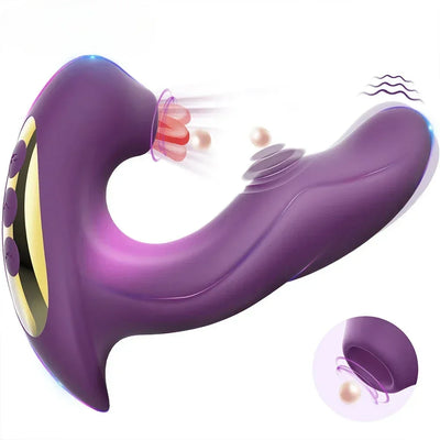 SEX TOYS Kushor 3 ใน 1 Clitoral Sucking Vibrator หญิงสําหรับผู้หญิง Clit Clitoris Sucker ลิ้นเลีย Dildo ผู้ใหญ่ Goods Sex ของเล่นหญิง