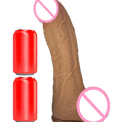 sex toysสมจริง Man หนาขนาดใหญ่ Dildo นุ่ม Anal ช่องคลอด Masturbators ขนาดเล็กปลอมอวัยวะเพศชายผู้ใหญ่เพศของเล่นสําหรับผู้หญิงดูดถ้วย Big Dick