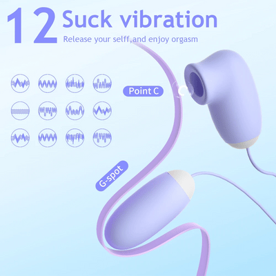 Thai Sex toys ของเล่นผู ดิลโด้ จิ๋มกระป๋อง ไข่สั่น Sucking Vibrating Egg Massager 24 Mode Clitoral Nipple Sucker Stimulator Clit G Spot Private Vibrator SexToy for Women