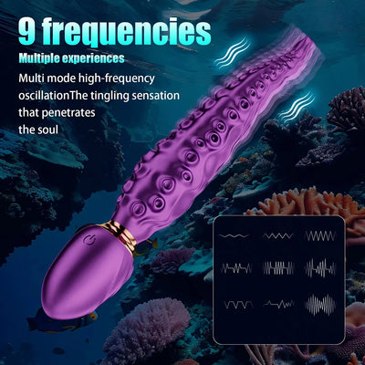 Thailand sex toys Octopus Tentacle Clitoral Vibrator,สั่นสมจริง Monster G Spot Dildos 9 โหมดการสั่นสะเทือนการหมุน,ของเล่นสําหรับผู้หญิง