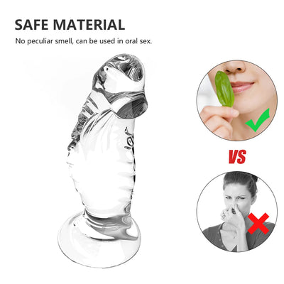 Soft Realisti Dildo Penis Erotic Anal Sex Toys Gay Vagina G-spot Clitoris Vaginal Masturbators Penis Suction Cup Dick for Women