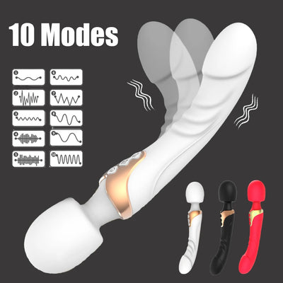 Sextoy  AV Vibrator Dildos Magic Wand for Women 10 Modes Clitoris Stimulator G Spot Vagina Massager Adult Sex Toys ของเล่นทางเพศสำหรับผู้หญิง