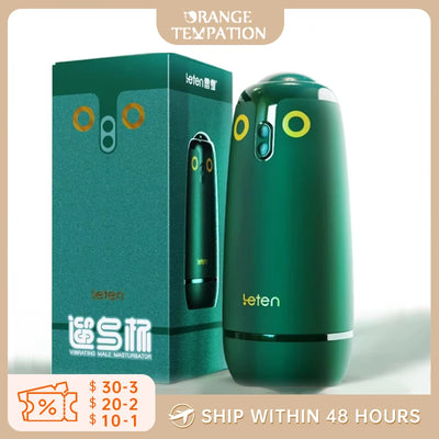 SexToy Leten Birds Vibrator Masturbators Cup Sexy Toys For Men Vacuum Vagina APP Control Fully Automatic Telescopic Glan Stimulator Sex Toys18+
