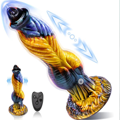 Thailand sex toys 3IN1 ขนาดใหญ่หนาสมจริง 7 โหมดDildos Analของเล่นU & G-Spot Vibrators Thrusting Dildo Sexของเล่นVibratorสําหรับผู้ชายผู้หญิง