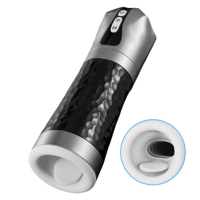 Automatic Blowjob Male Masturbator, Adult Sex Toys for Men, 7 Vibrating & 5 Rotating & 5 Thrusting Modes with Penis Stimulation, Rotating Male Masturbation Pocket Pussy for Men Pleasure Realistic