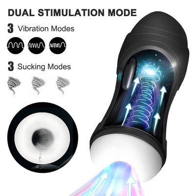 2022 Automatic Male Masturbator Vibration Blowjob Sucking Machine Silicone Vagina Masturbation Cup Sex Toys Adult Goods for Men