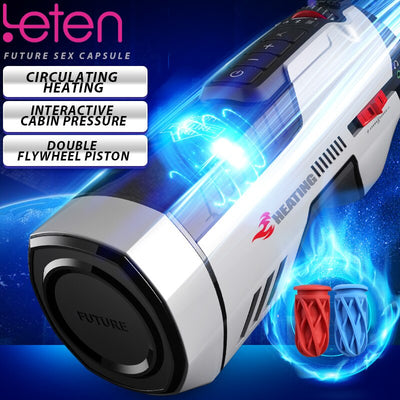 2022 Male Masturbator Leten Automatic Rotation Telescopic Heated with Moan Vagina Vibrator Masturbation Cup Sex Toys for Men 18