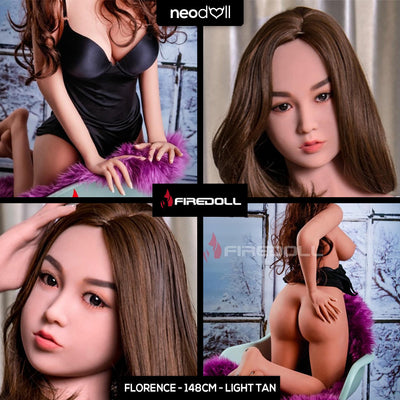 Fire Doll - Florence - Realistic Sex Doll - 148cm - Light Tan