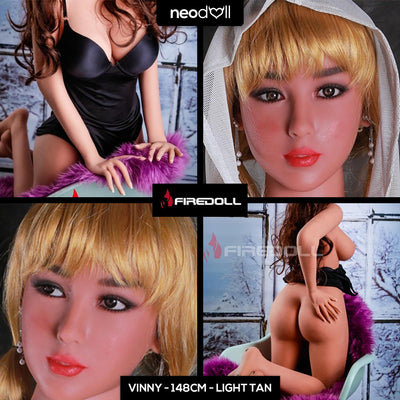 Fire Doll - Vinny - Realistic Sex Doll - 148cm - Light Tan
