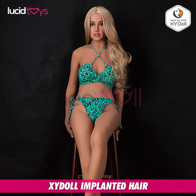 XYDoll - Isabel - Silicone TPE Hybrid Sex Doll - 168cm - Implanted Hair - Tan
