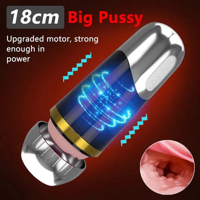 7 Speed Vibration Male Masturbation Aircraft Cup Sex Toys for Men Real Woman Vaginal Intercourse Artificial Pussy Adult Supplies