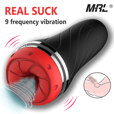 Automatic Male Masturbator Adult Toys for Men Vibration Sucking Vacuum Stimulator Powerful Sex Machines Toys for Men 10*10 Modes