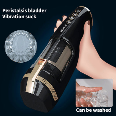 Automatic Masturbation Cup Heating Sex Toy for Men for Male Erotic Masturbator Telescopic Mode 10 Kinds of Rotation Adult Pussy