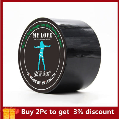 BDSM Fetish Rope Bondage Tape Slave Sex Toys Provocative Alternative Tied Self-adhesive Tape Blindfolds Role Play Harness Body