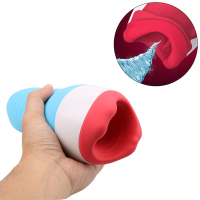 Blowjob Heating Sex Toys for Men Masturbation Vibrator 10 Speed Deep Throat Oral Sex Machine Male Masturbation Cup