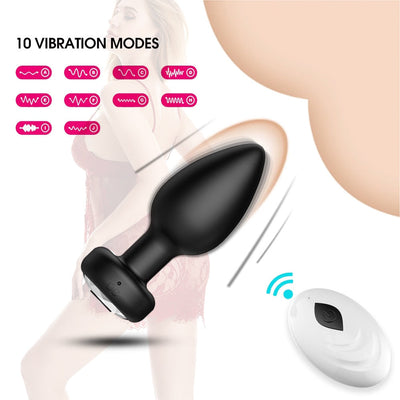 Butt Plug Anal Plug Vibrators Unisex Sex Stopper Wireless Anal Vibrator for Men Women Anal Trainer Sex Toys for Adults 18 Couple