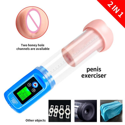 Electric Penis Pump Sex Toys for Men USB Charging Automatic Penis Extender Vacuum Pump Penile Enlarger Erection Male Masturbator