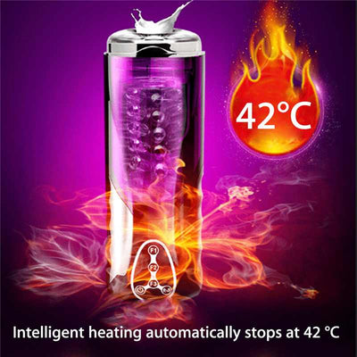 Electric Piston Heating Male Masturbator Automatic Vibrator 10 Kind Rotation Telescopic Smart Voice Masturbators Sex Toy for Men